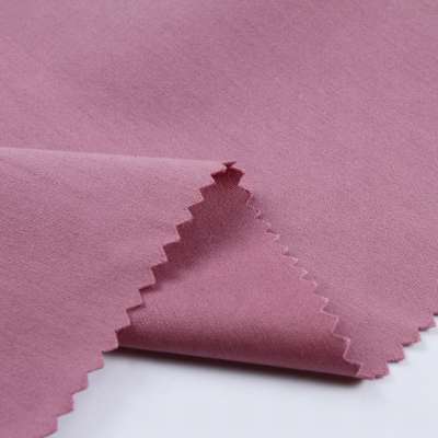 Solid color navy blue pink woven brushed cotton sateen fabric price kg for shirt